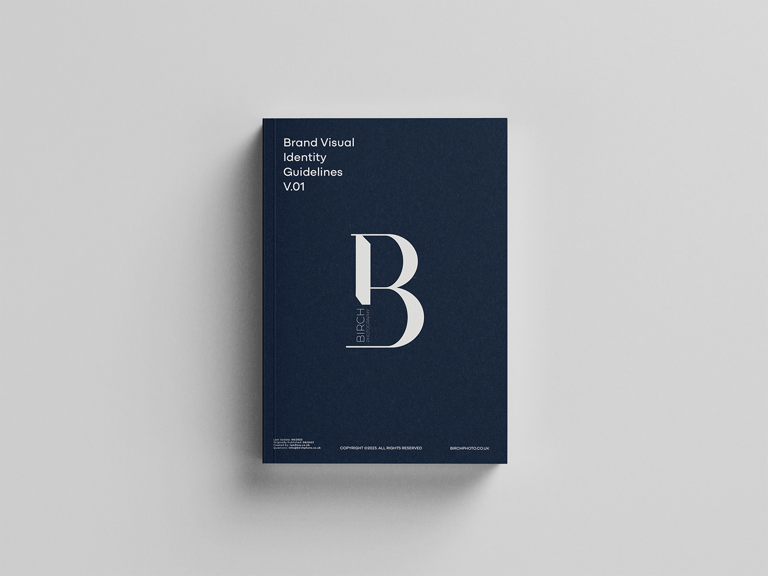 The cover of the 'brand guidelines'.